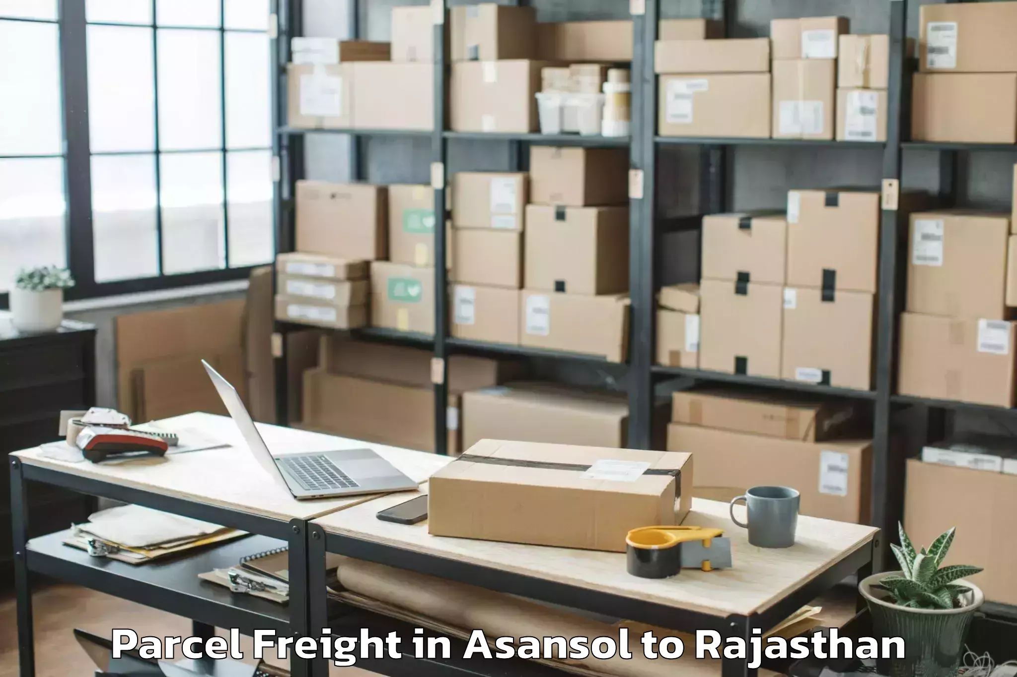 Trusted Asansol to Haridev Joshi University Of Jo Parcel Freight